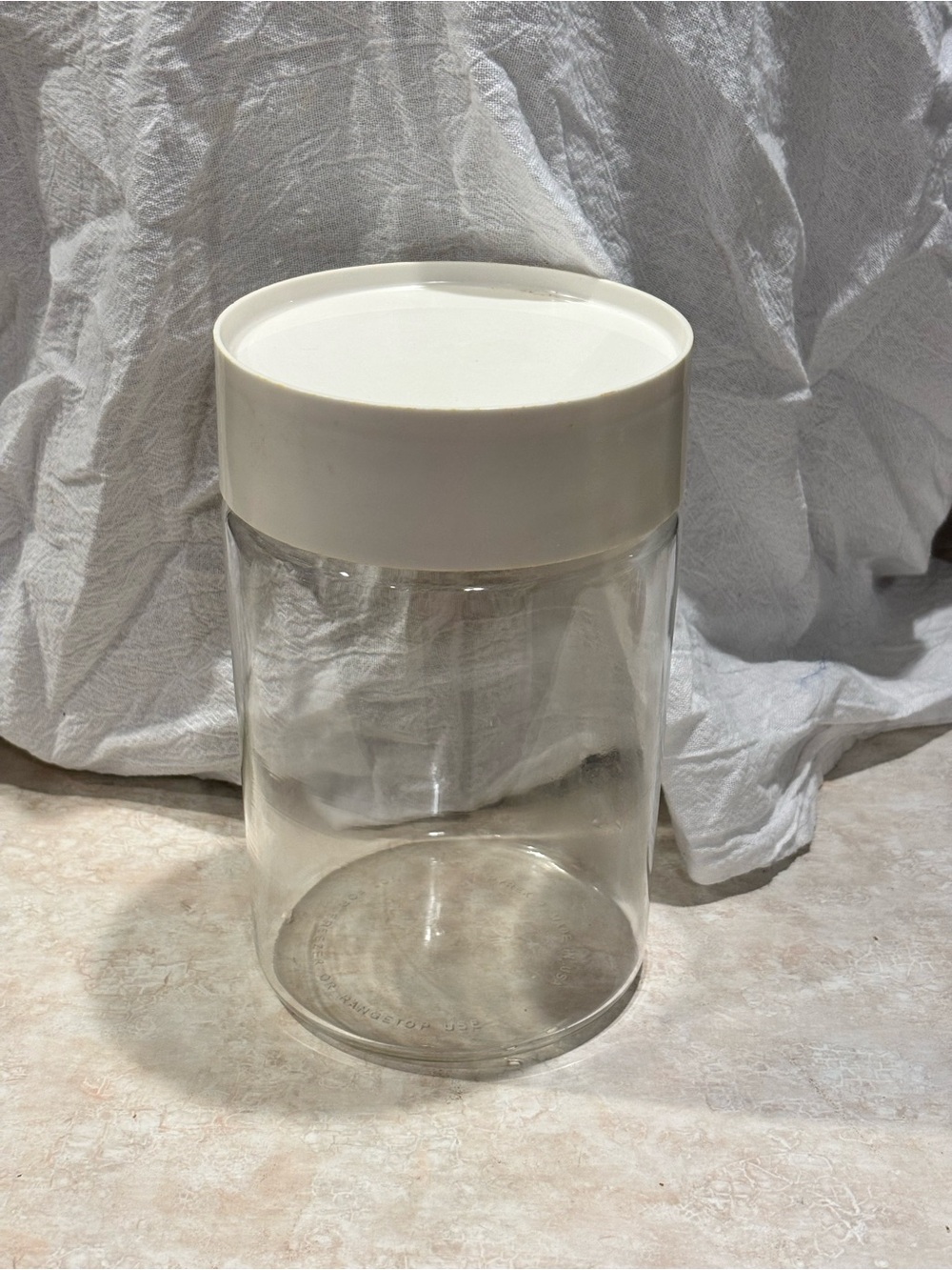 Vintage Pyrex Ware Lidded See N Store Container 7.5" Tall